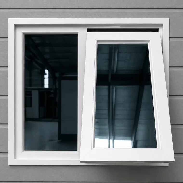 Ventana proyectante blanca